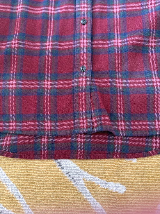 Red, Green, and Blue Plaid Button Down Top- Madewell - Picture 4 of 7